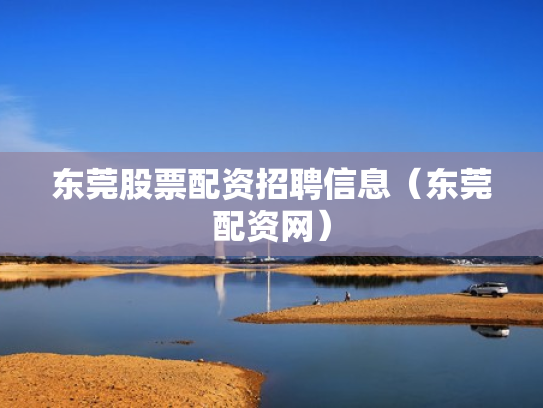 东莞股票配资招聘信息（东莞配资网）