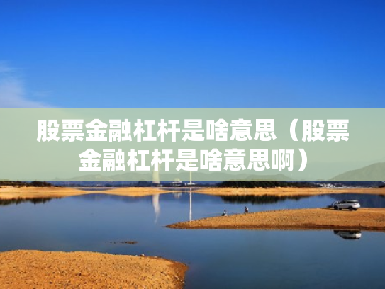 股票金融杠杆是啥意思（股票金融杠杆是啥意思啊）