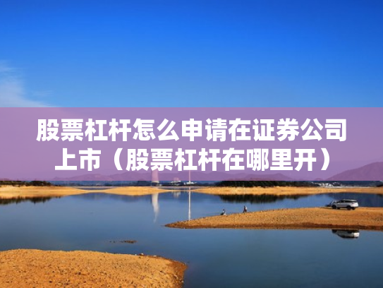 股票杠杆怎么申请在证券公司上市（股票杠杆在哪里开）