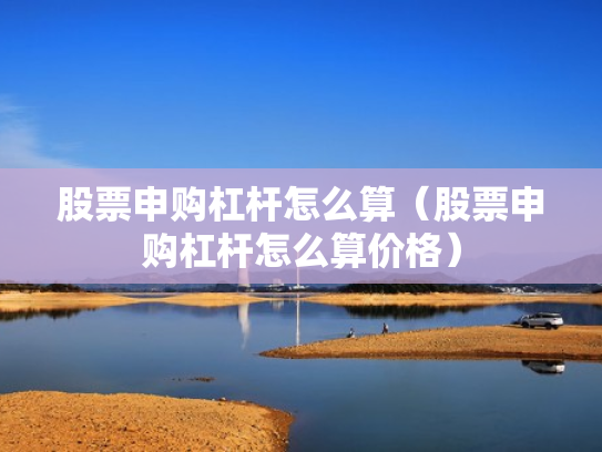 股票申购杠杆怎么算（股票申购杠杆怎么算价格）