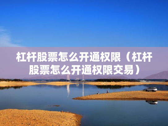 杠杆股票怎么开通权限（杠杆股票怎么开通权限交易）